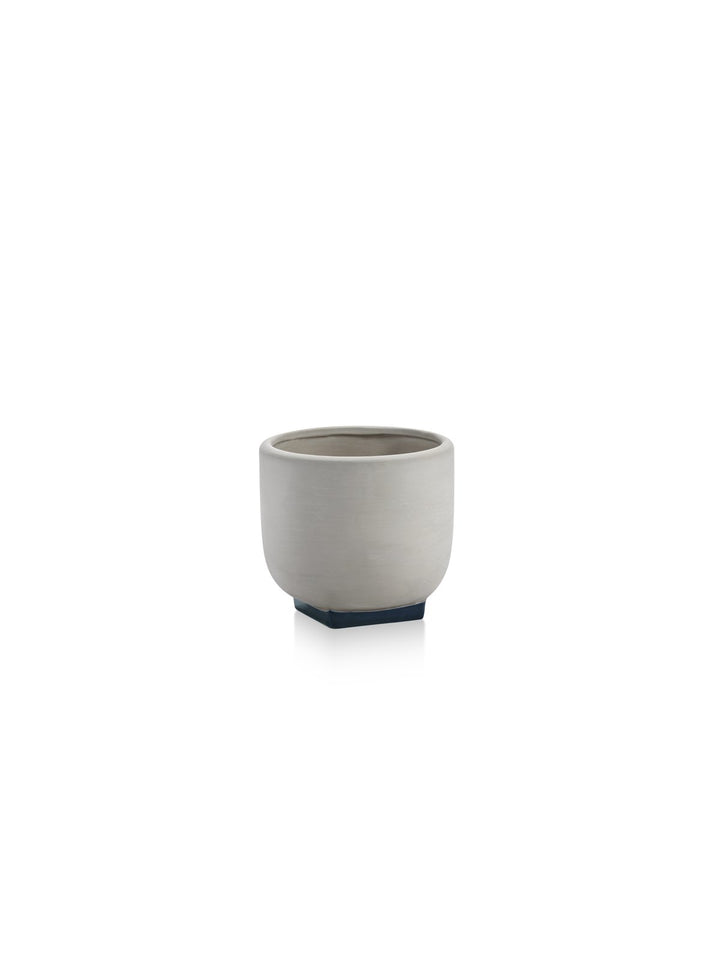 Serax - Kris Van Assche - Bloempot 01 Grijs/Donkerblauw Ø16 cm