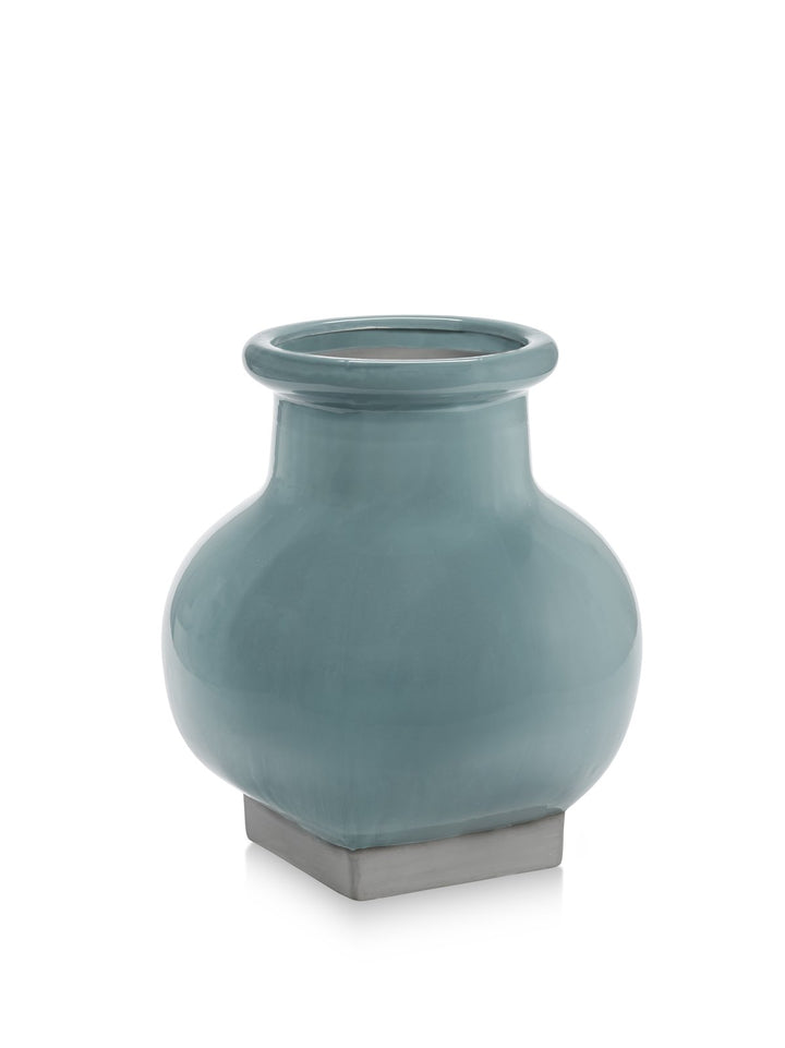 Serax - Kris Van Assche - Bloempot 07 Turkoois/Grijs Ø37,5 cm