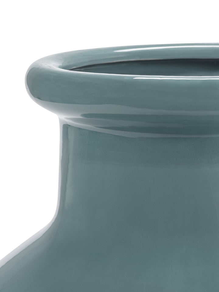 Serax - Kris Van Assche - Bloempot 07 Turkoois/Grijs Ø37,5 cm