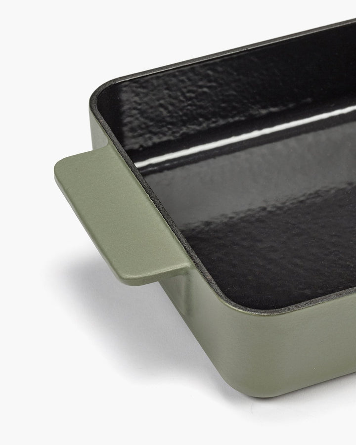 Serax - Sergio Herman - Ovenschaal L Camouflagegroene Surface