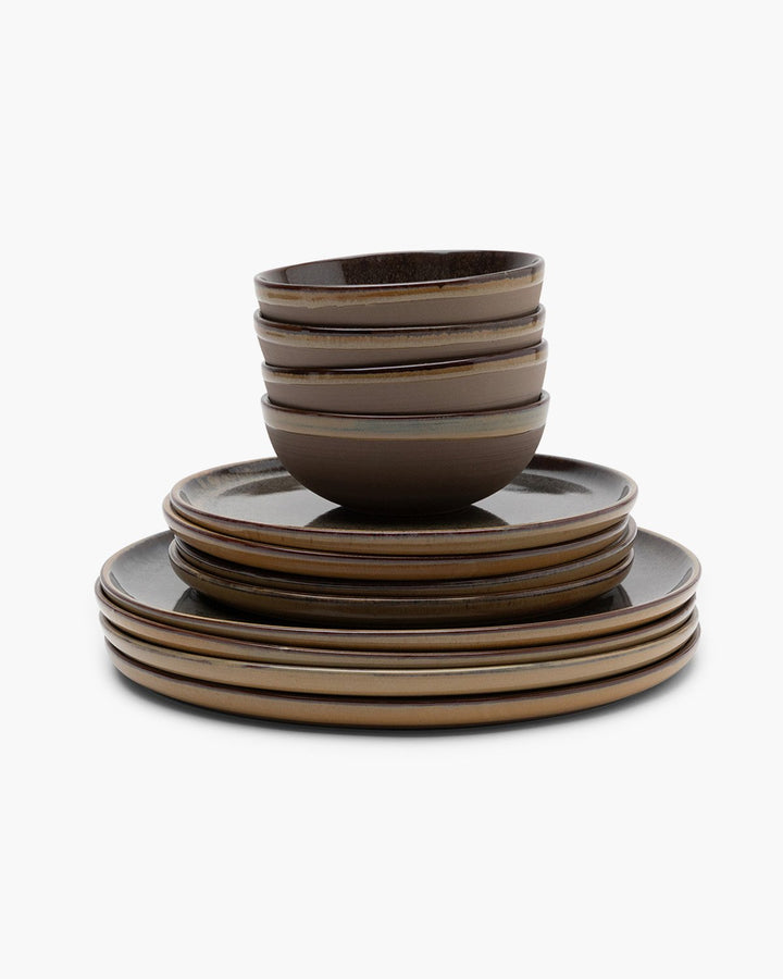 Serax - Sergio Herman - Serviesset 12 Stuks Indi Grijs Surface