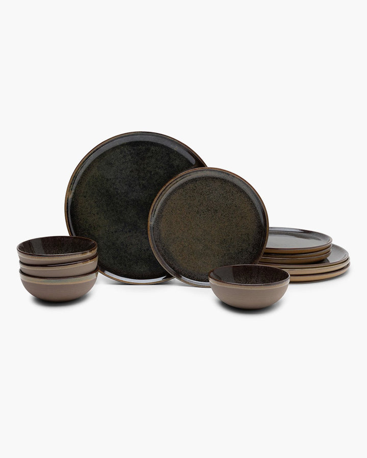 Serax - Sergio Herman - Serviesset 12 Stuks Indi Grijs Surface