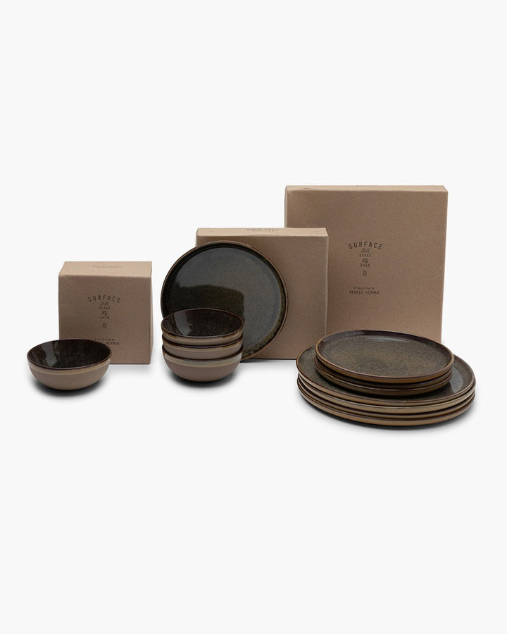 Serax - Sergio Herman - Serviesset 12 Stuks Indi Grijs Surface