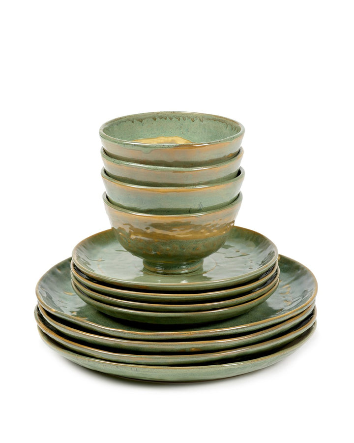 Serax - Pascale Naessens - Serviesset 12 Stuks Zeegroene Pure