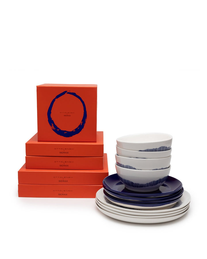 Serax - Ottolenghi - Serviesset 12 Stuks Wit/Blauw Feast