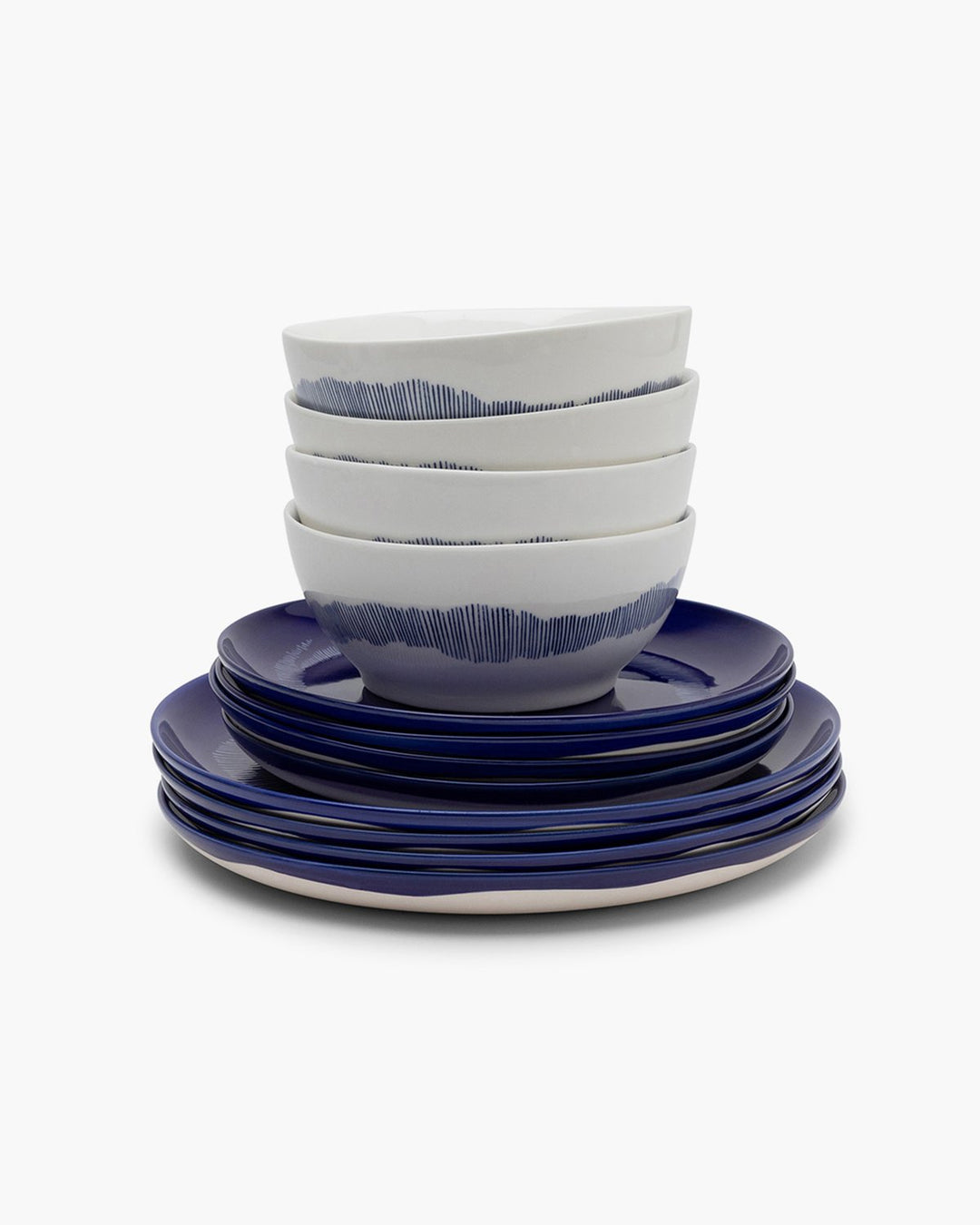 Serax - Ottolenghi - Serviesset 12 Stuks Wit/Blauw Feast