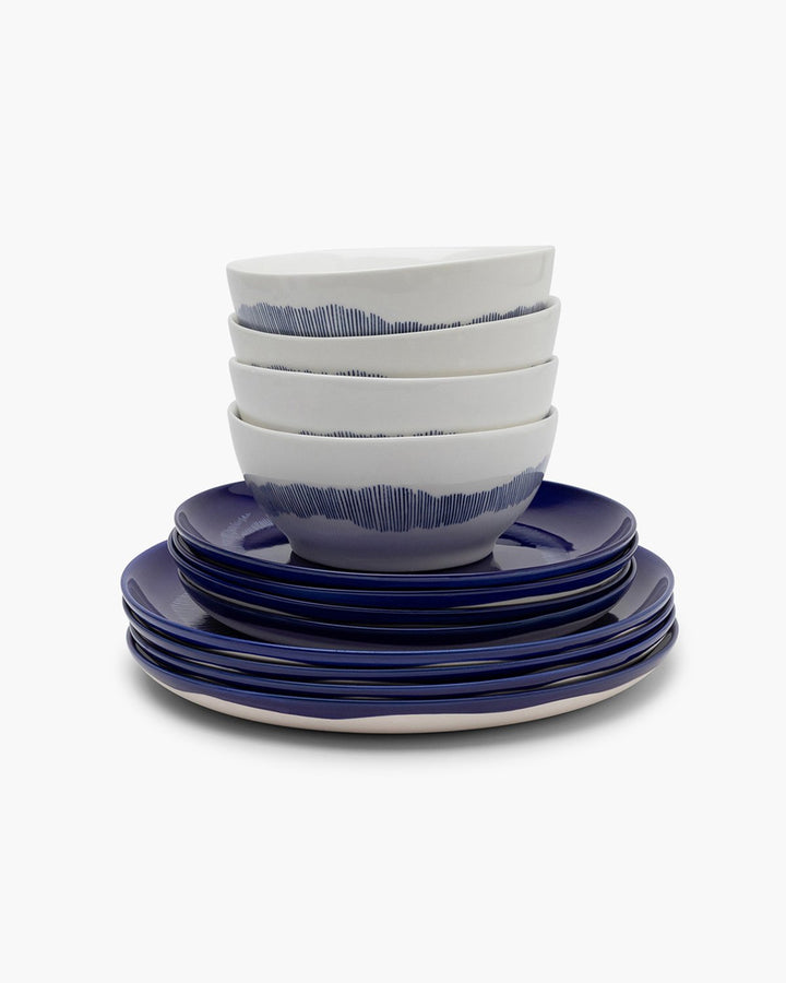 Serax - Ottolenghi - Serviesset 12 Stuks Wit/Blauw Feast