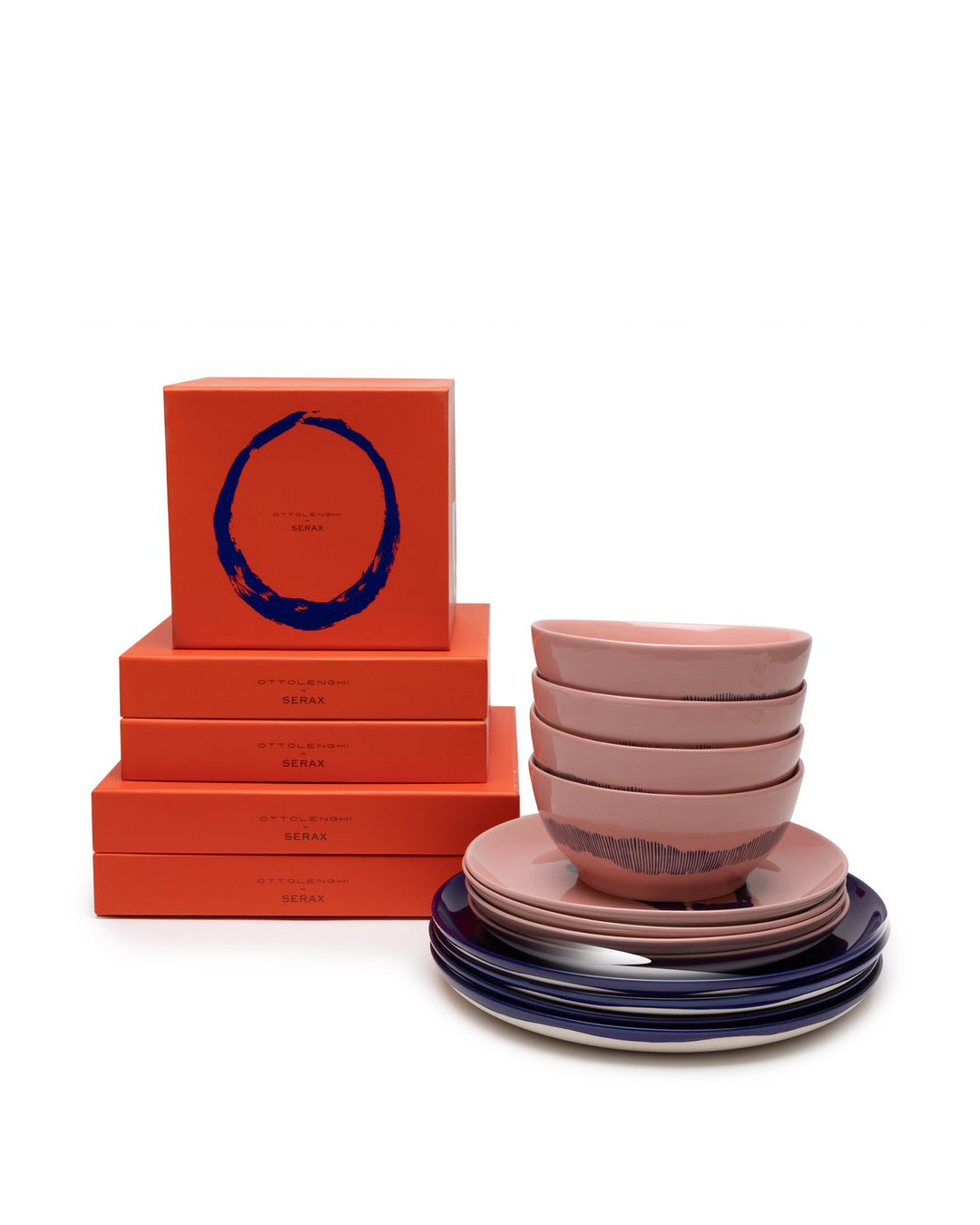 Serax - Ottolenghi - Serviesset 12 Stuks Roze/Blauw Feast