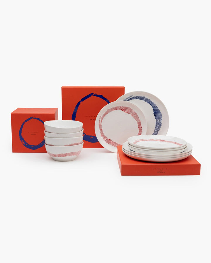 Serax - Ottolenghi - Serviesset 12 Stuks Wit Strepen Feast