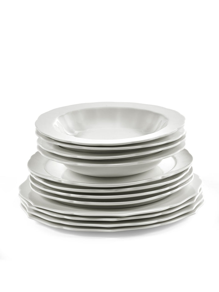 Serax - Sergio Herman - Dinersets Dinnerset 12 Stuks Wit Silhouette