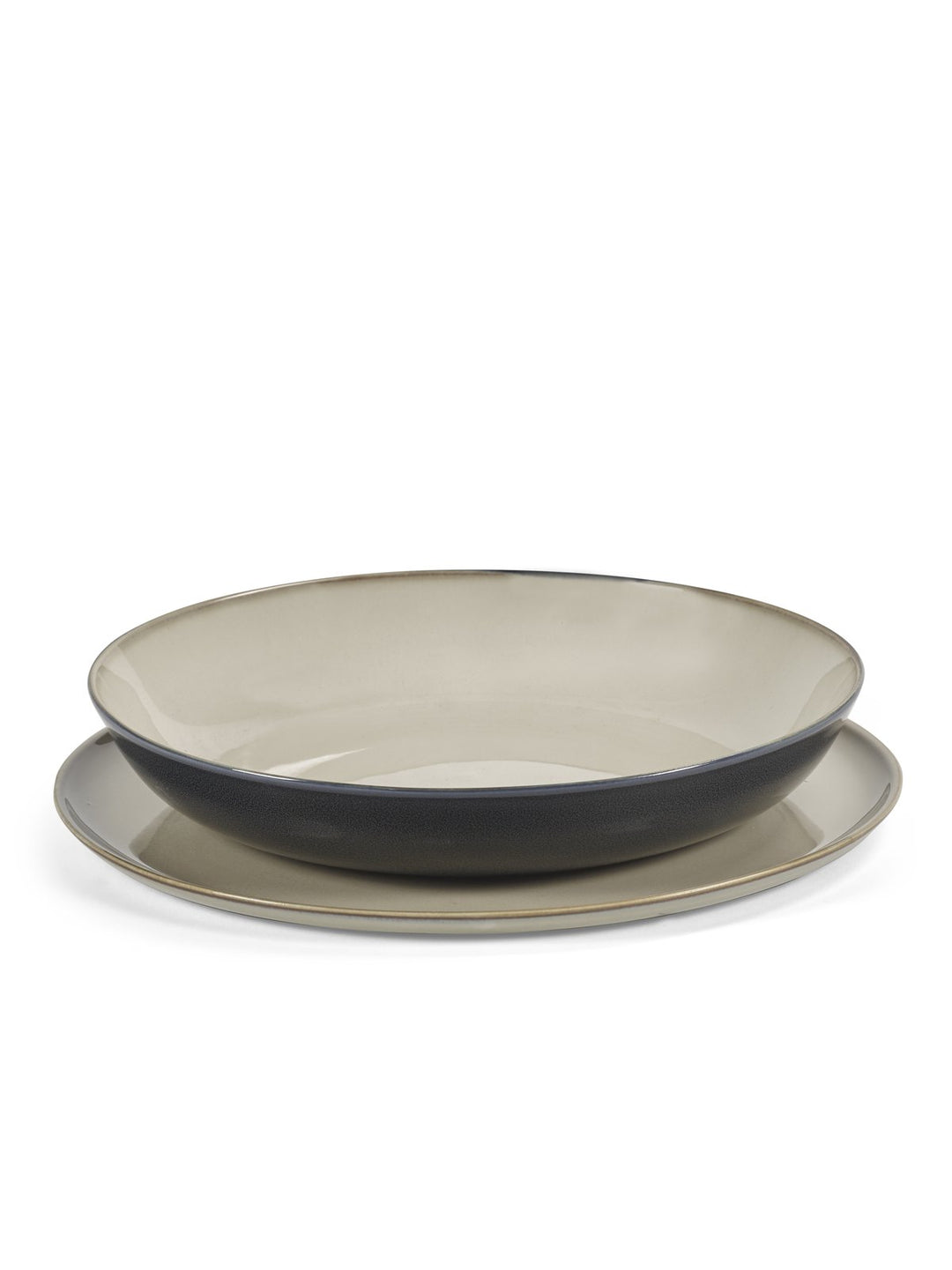 Serax - Anita Le Grelle - Dinersets Dinnerset 8 Stuks Donkerblauw / Mistig Grijs
