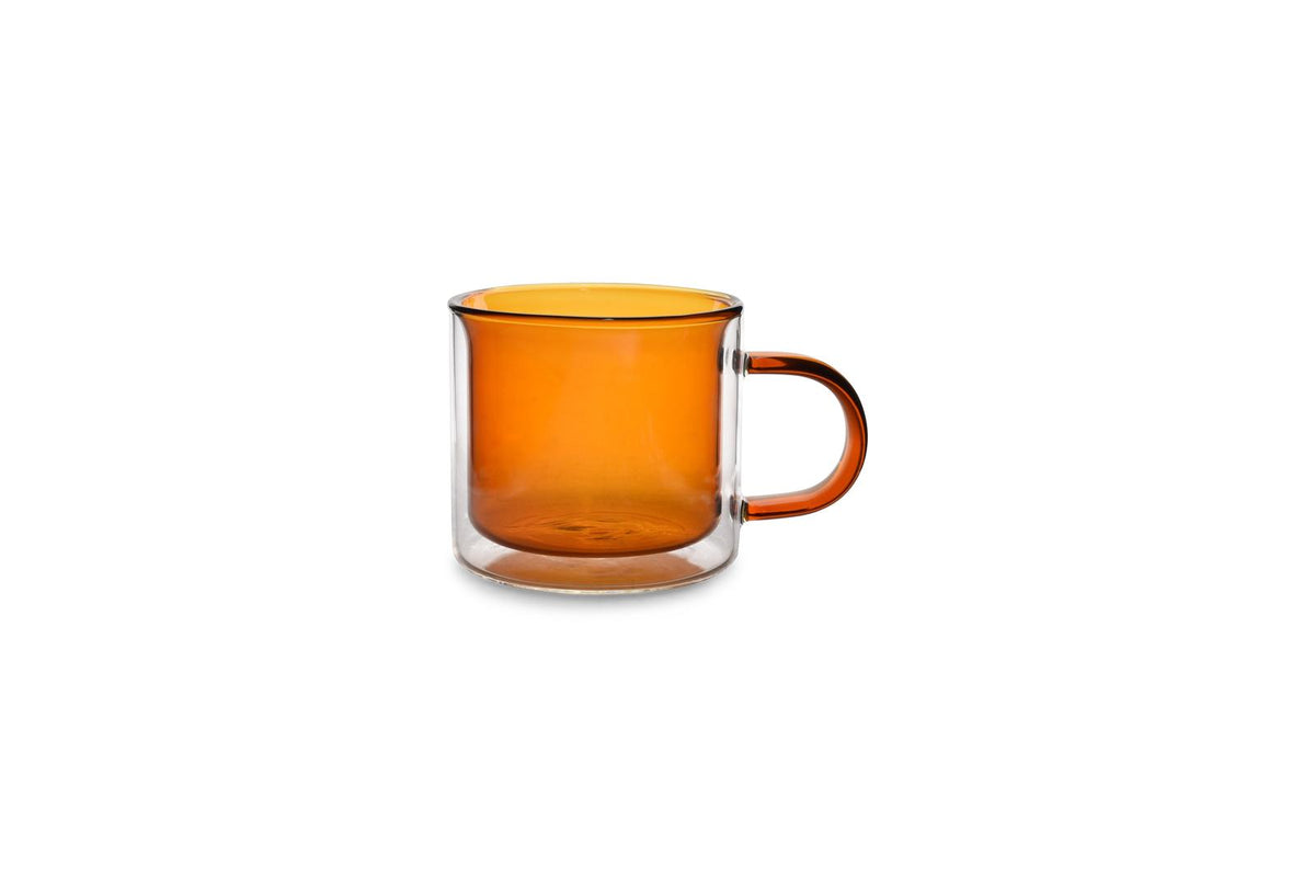 Beker 27cl dubbelwandig amber Liv - set/2