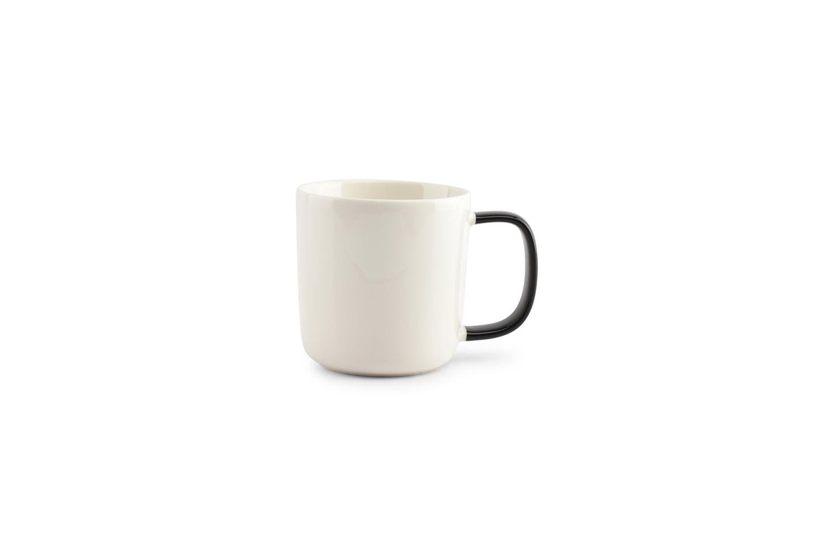 Beker 37cl wit/zwart Mae