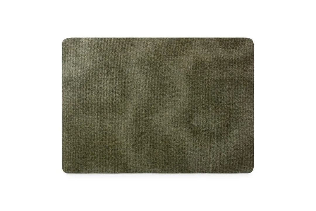 Bonbistro - Placemats Placemat 43x30cm Structuur Groen Layer - Set van 4