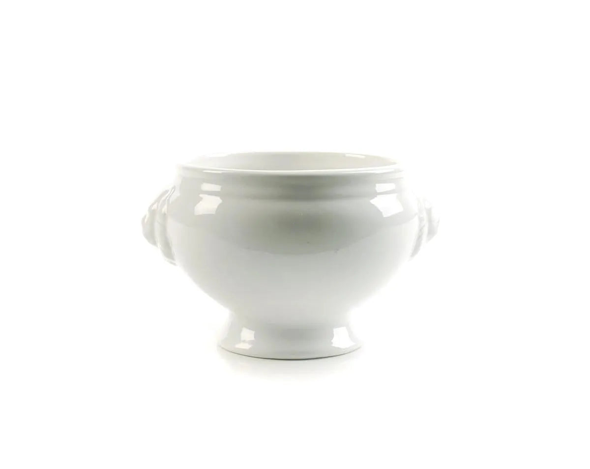 Bonbistro - Soepkop/-kom 11xh9cm Leeuwenkop Wit Flavor - Set van 6