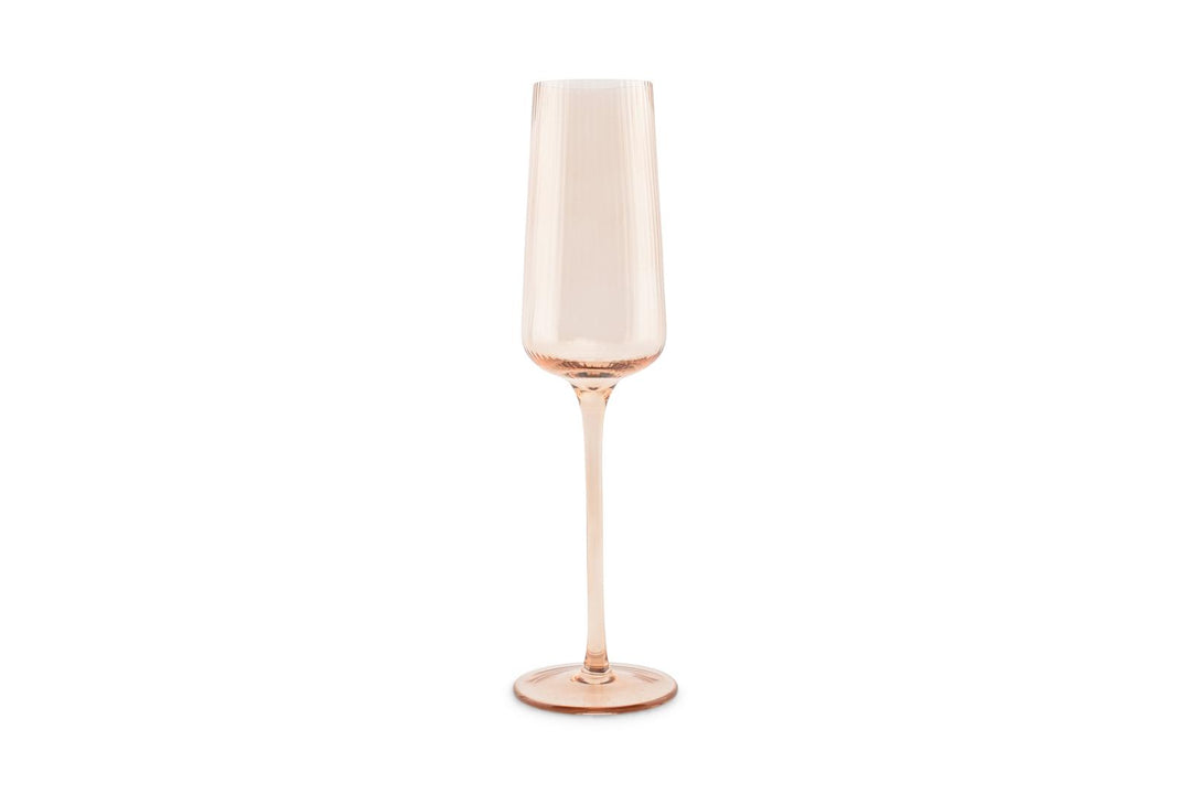 Champagneglas 24cl amber Ray - set/4