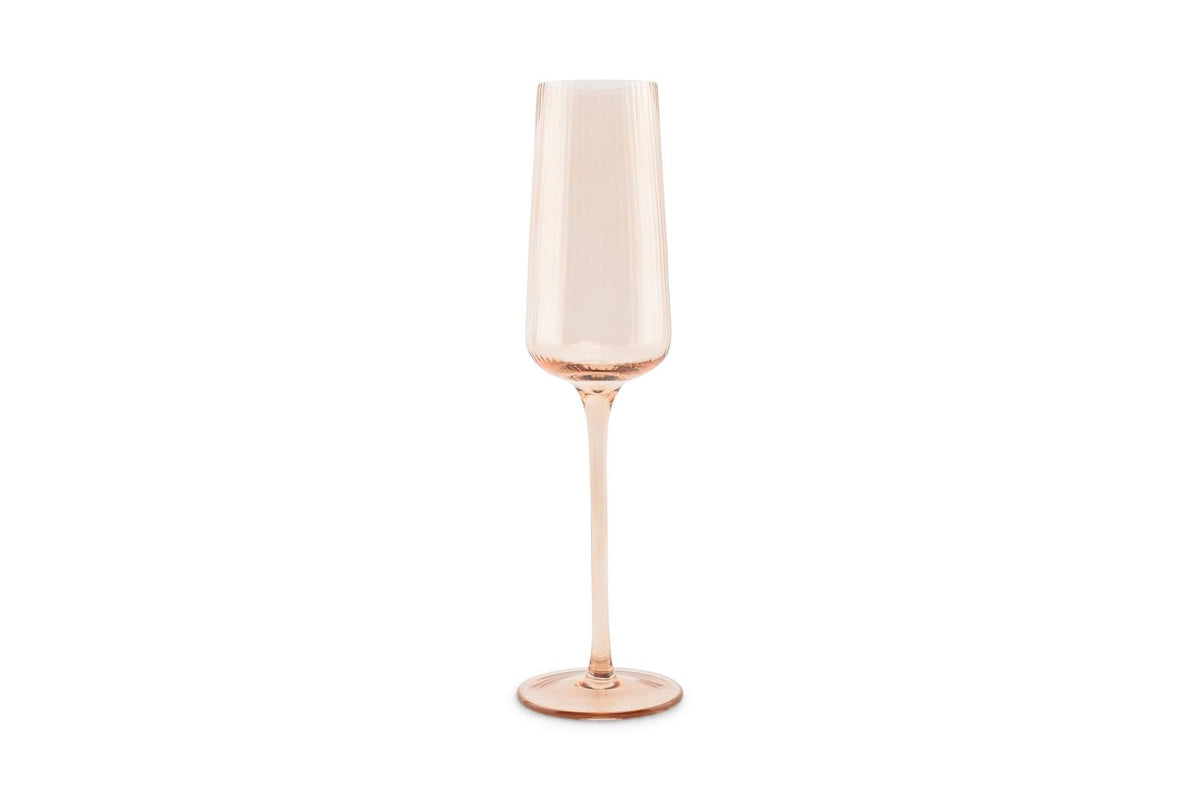 Champagneglas 24cl amber Ray - set/4