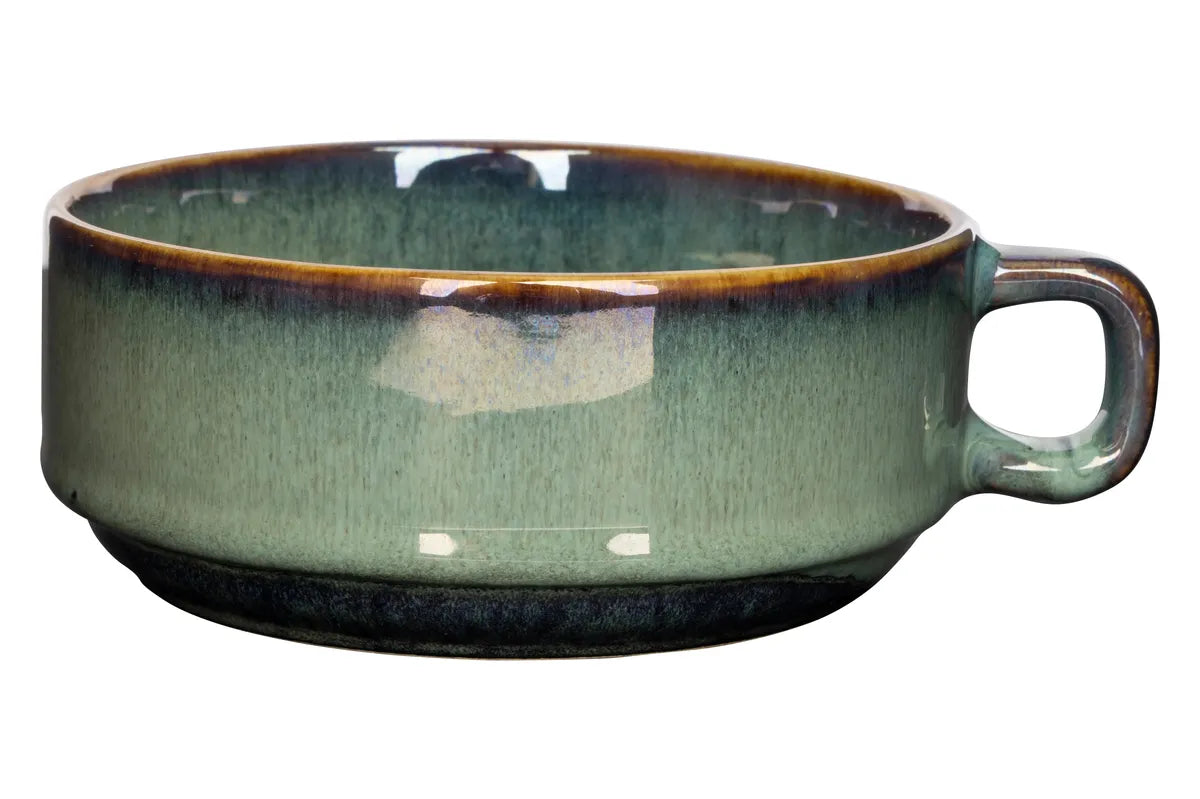 Cosy & Trendy - Jade Verde Soepkom met Oor - Set van 6