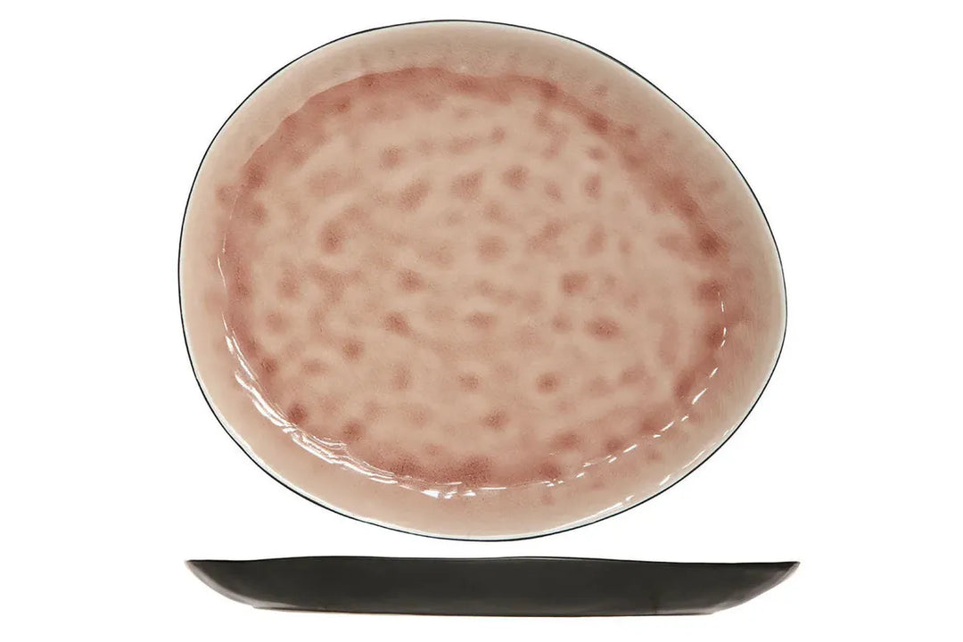Cosy &amp; Trendy - Laguna Old Rose Plat Bord ovaal - Set van 4