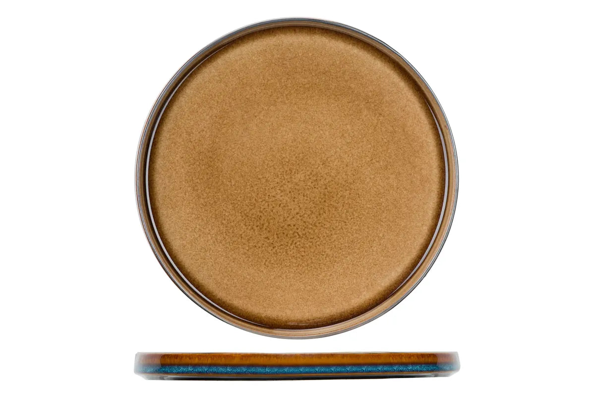 Cosy & Trendy - Quintana Amber Plat Bord Ø27,5cm - Set van 4