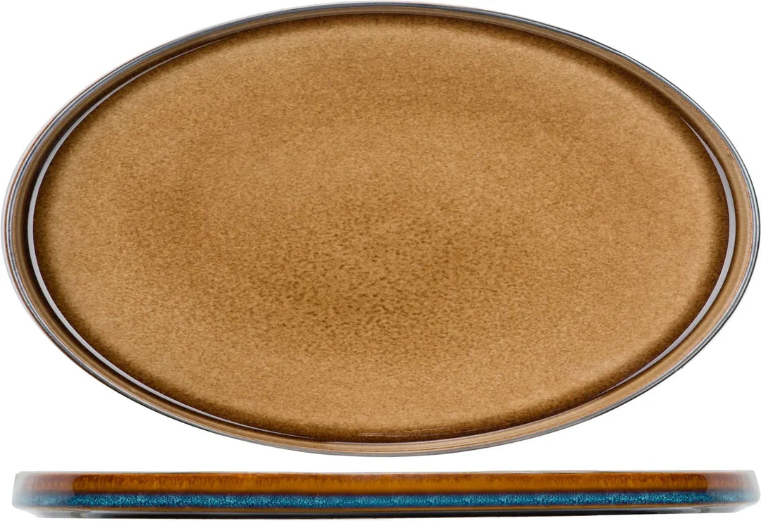 Cosy &amp; Trendy - Quintana Amber Plat Bord Ø35,5cm - Set van 2