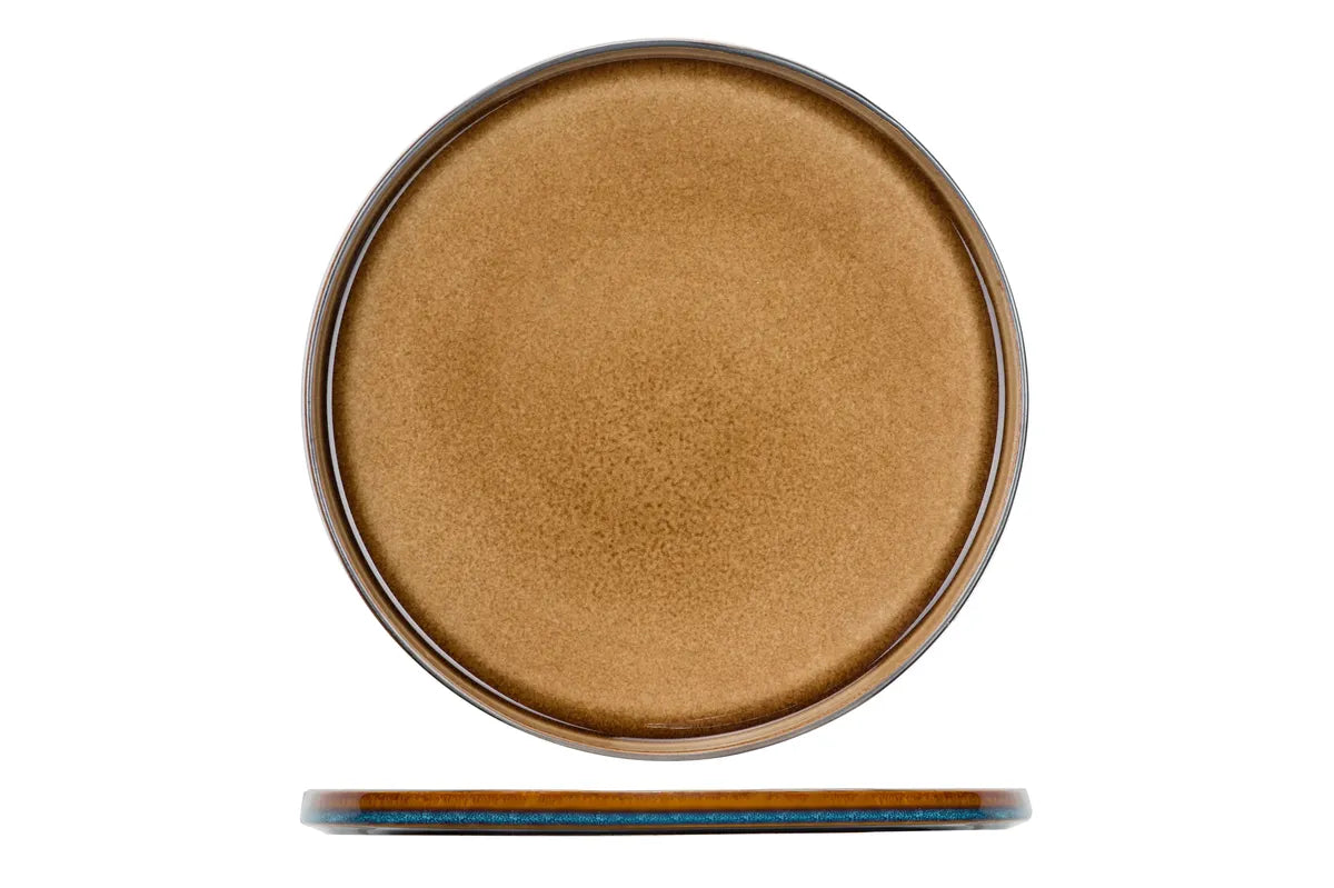 Cosy & Trendy - Quintana Amber Plat Bord Ø35,5cm - Set van 2