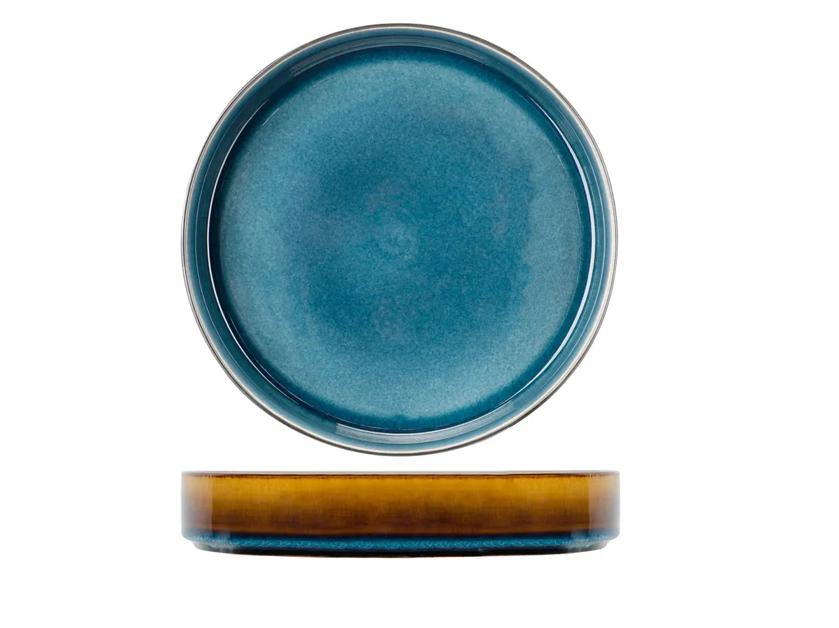 Cosy & Trendy - Quintana Blue Diep Bord Ø23cm - Set van 3