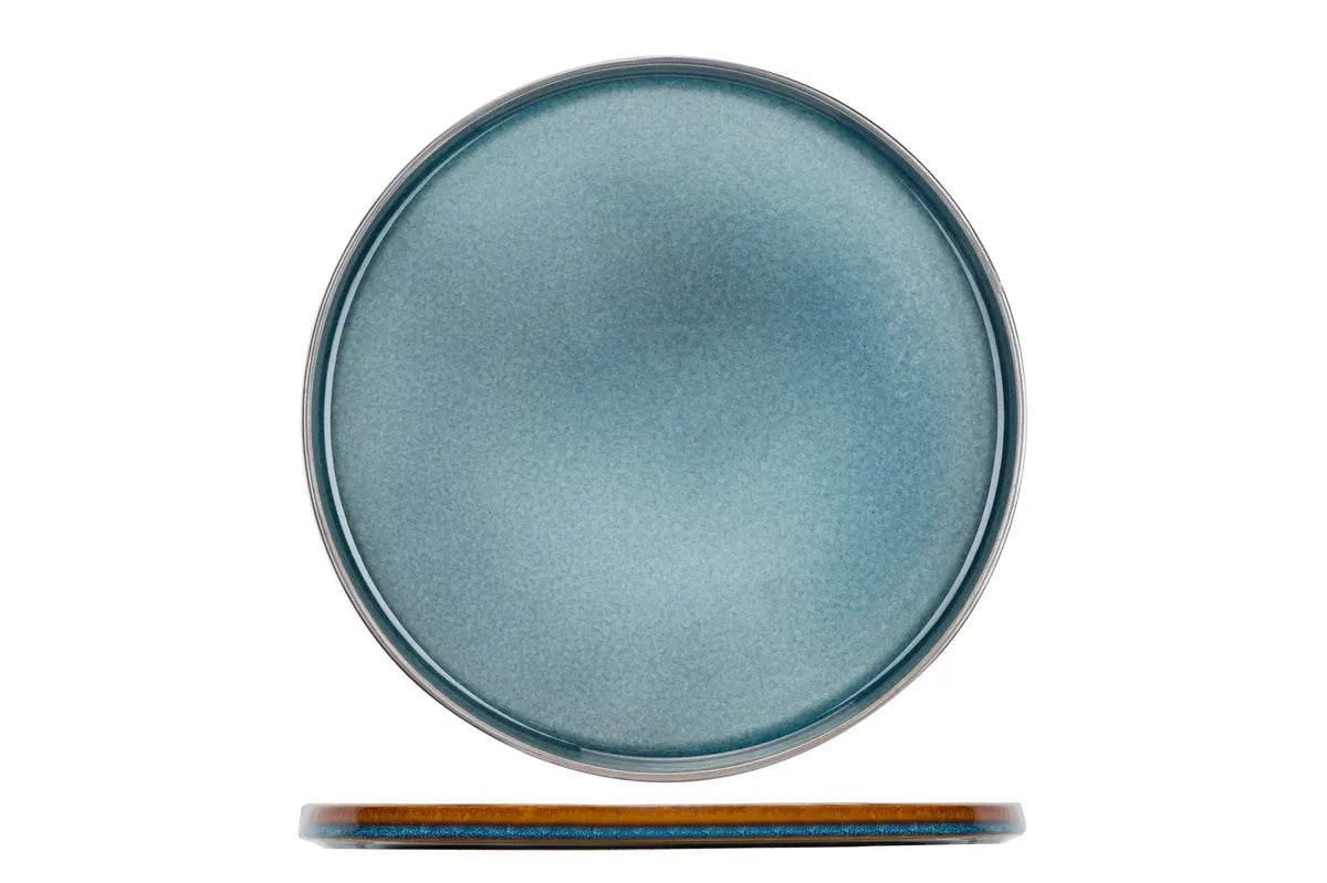 Cosy & Trendy - Quintana Blue Plat Bord Ø32,5cm - Set van 2