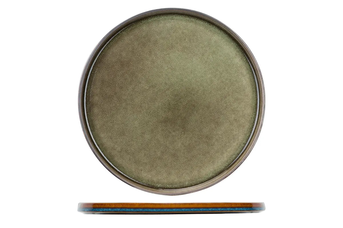 Cosy & Trendy - Quintana Green Plat Bord Ø32,5cm - Set van 2