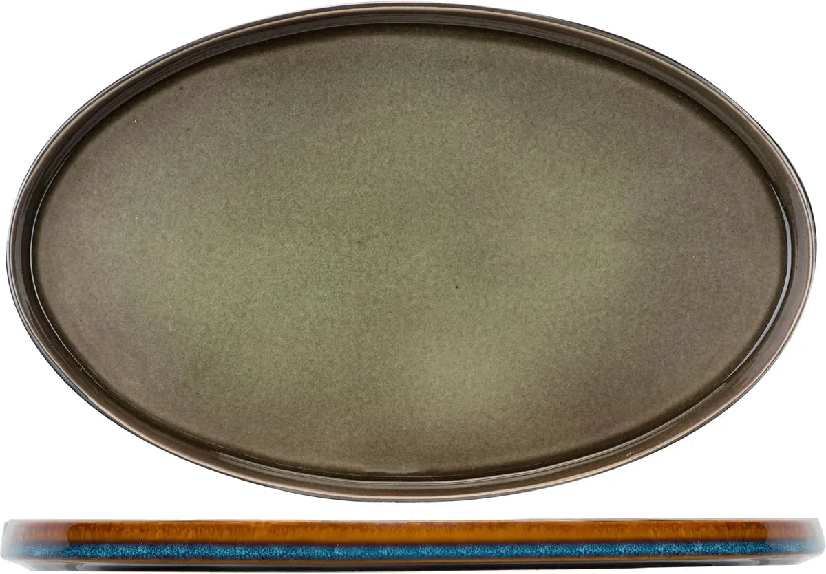 Cosy & Trendy - Quintana Green Plat Bord Ø35,5cm - Set van 2