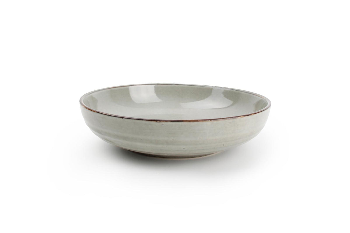 Diep bord 22xH5,5cm groen Artisan - Set van 4