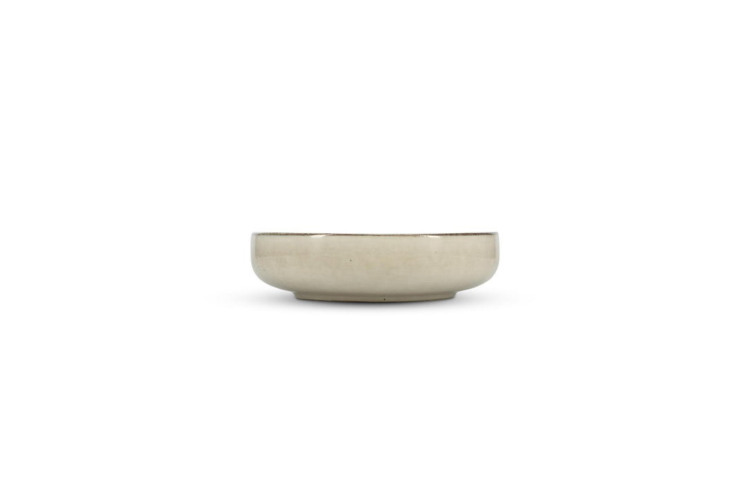 Diep bord (pasta bord) 22xH6cm ivoor Meridian - Set van 2