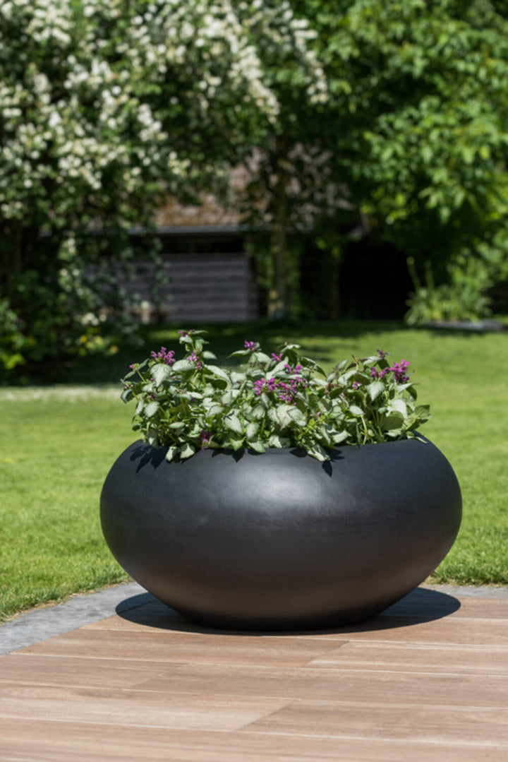 Pottery Pots - Bloempot Cora S, Zwart