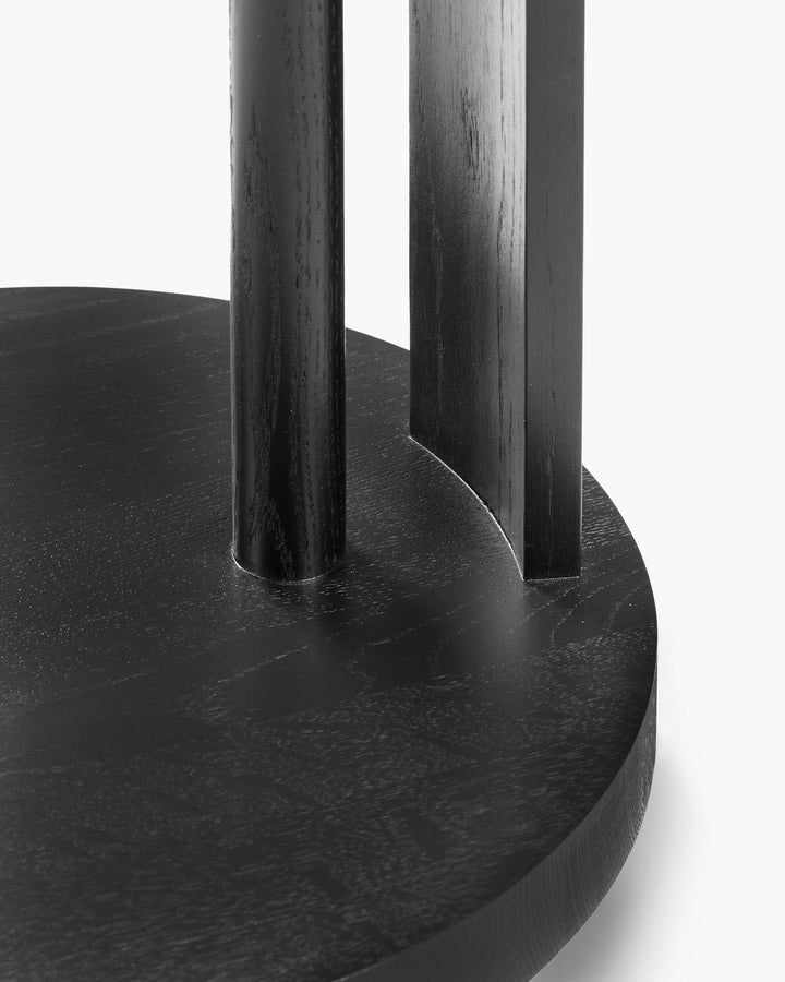 Bijzettafel S met Licht Eik Zwart Aura