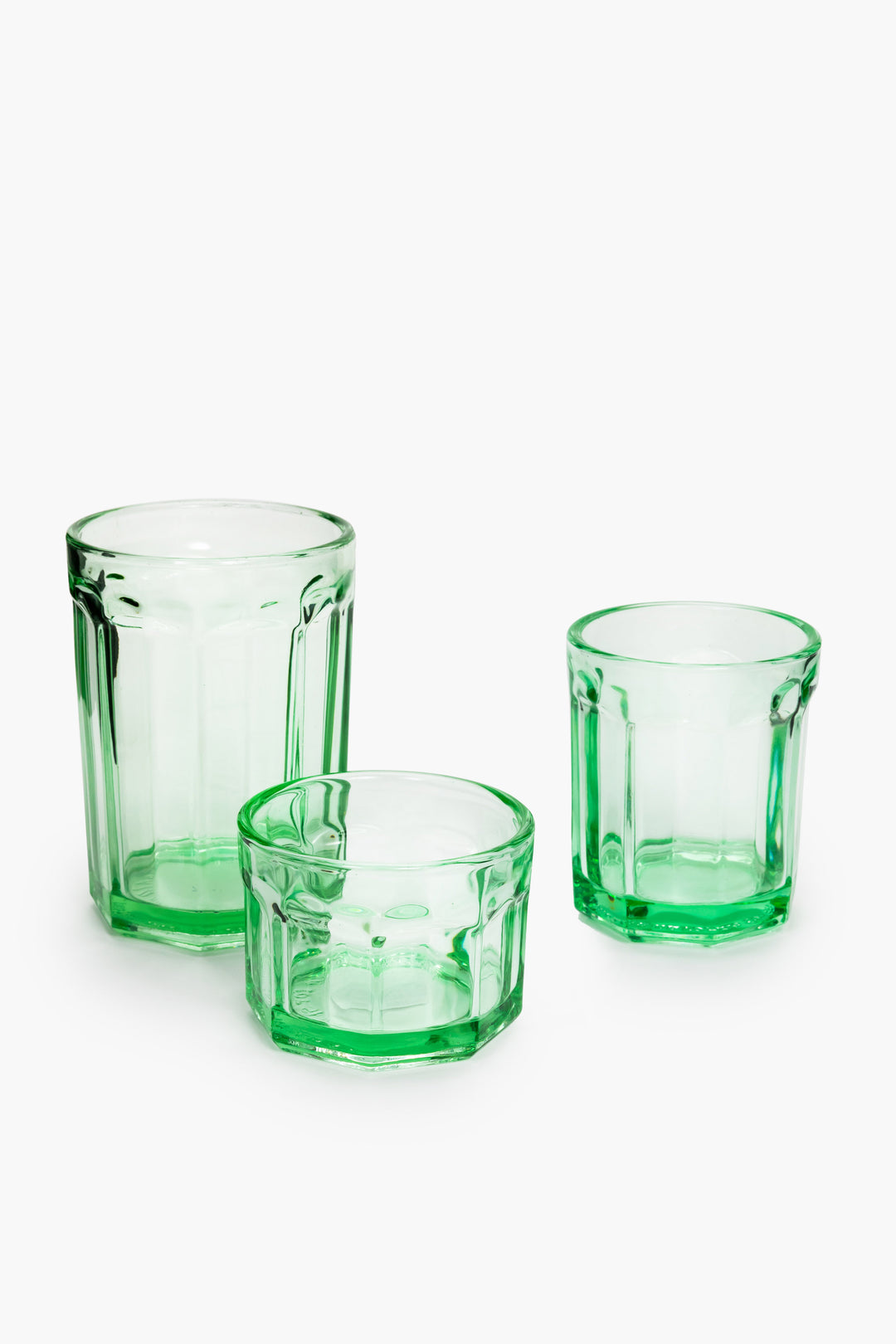 Serax - Paola Navone - Glas M Groen Fish &amp; Fish - Set van 4