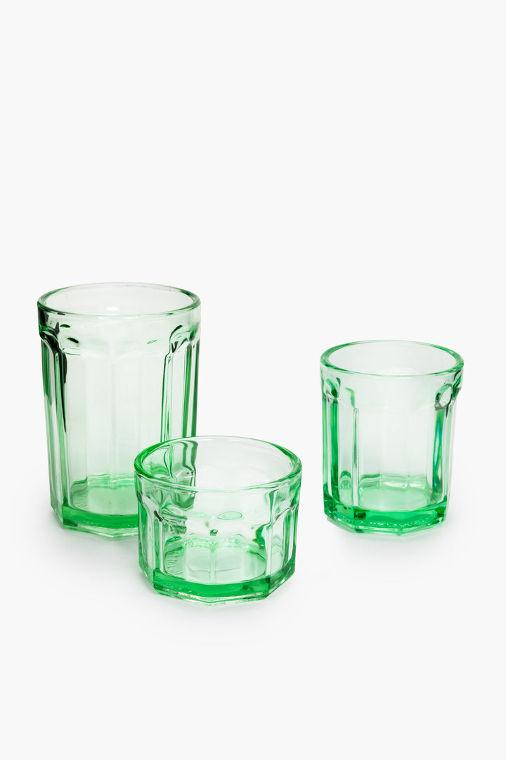 Serax - Paola Navone - Glas M Groen Fish &amp; Fish - Set van 4