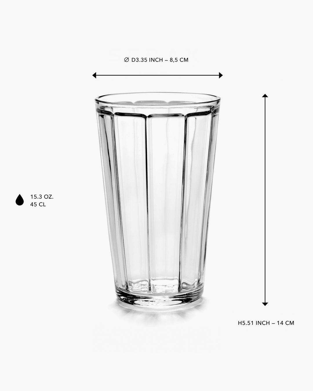 Serax - Sergio Herman - Longdrink Surface - Set van 4
