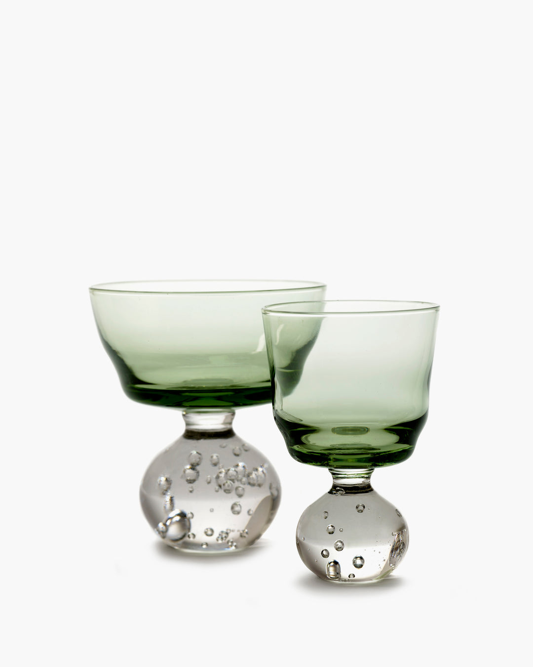 Serax - Bela Silva - Glas op Voet S Groen Eternal Snow - Set van 6