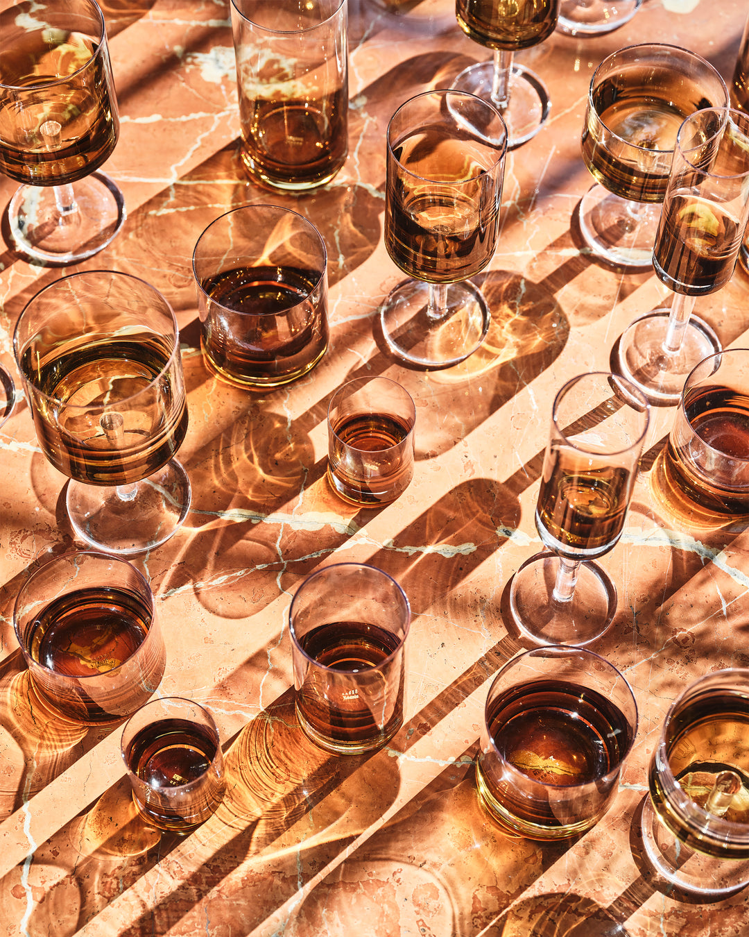 Serax - Kelly Wearstler - Whiskyglas Amber Zuma - Set van 4