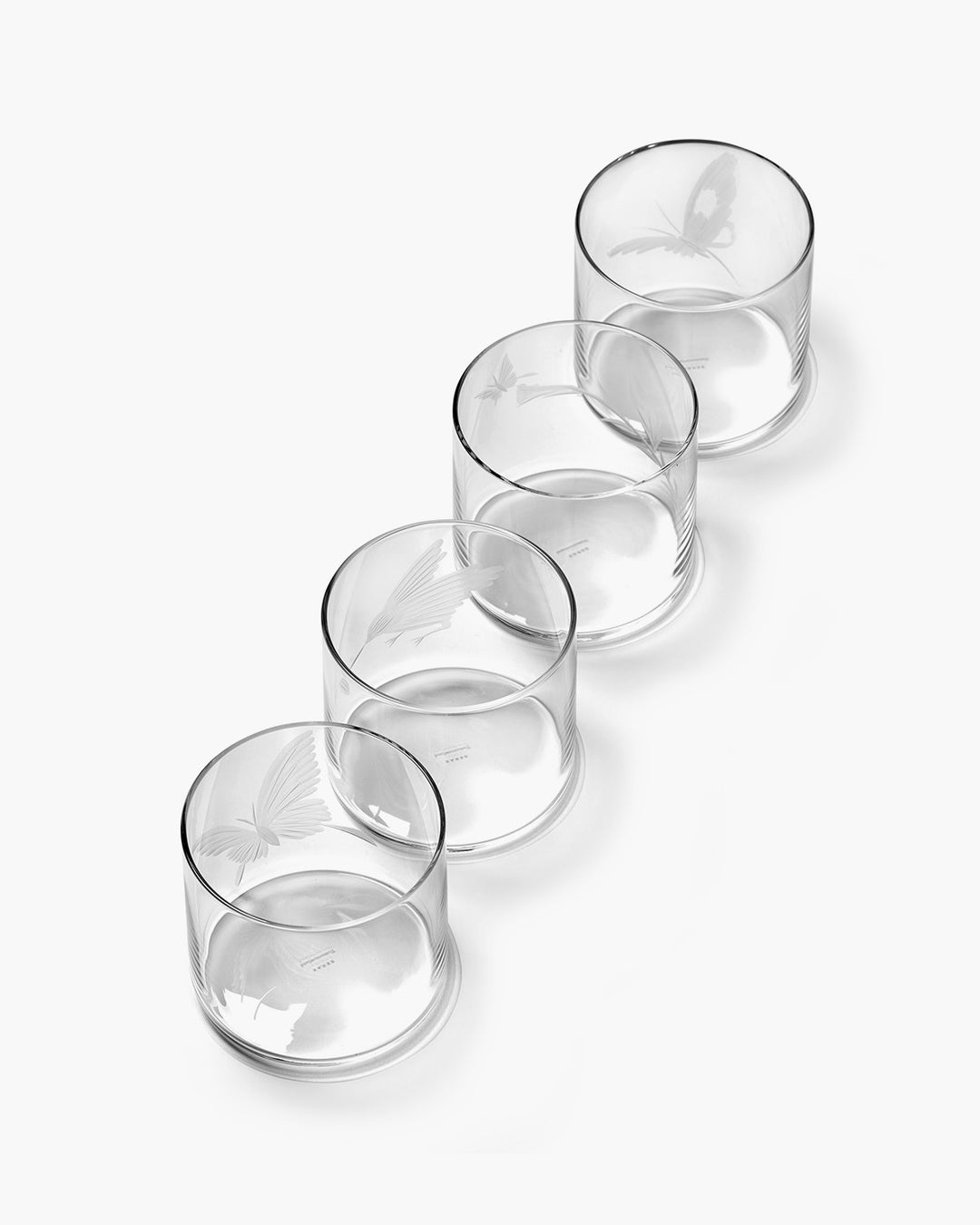 Serax - Tomorrowland - Glas Different Engravements Ass/4 Unity - Set van 4