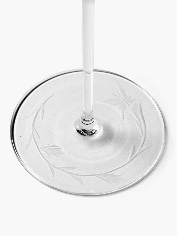 Witte Wijnglas Hoog Butterfly Unity - Set van 4