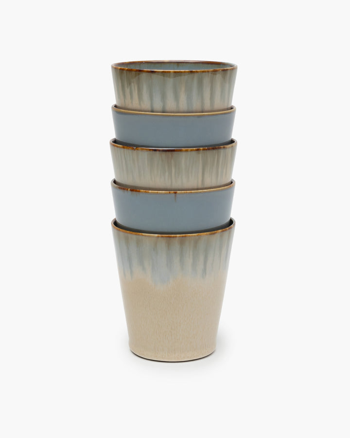 Serax - Anita Le Grelle - Conische Beker M Misty Grey/Smoky Blue