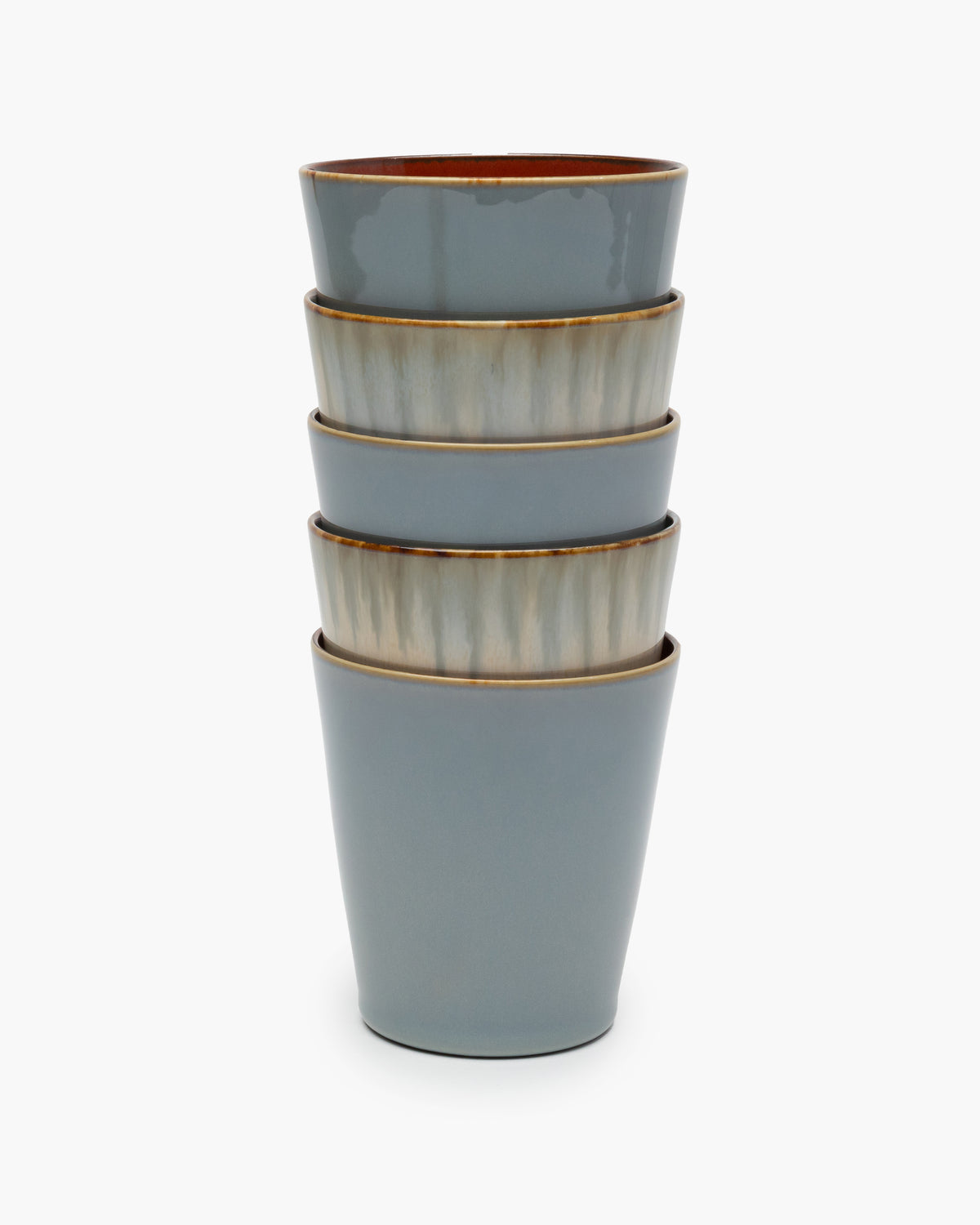Serax - Anita Le Grelle - Conische Beker M Smoky Blue/Rust