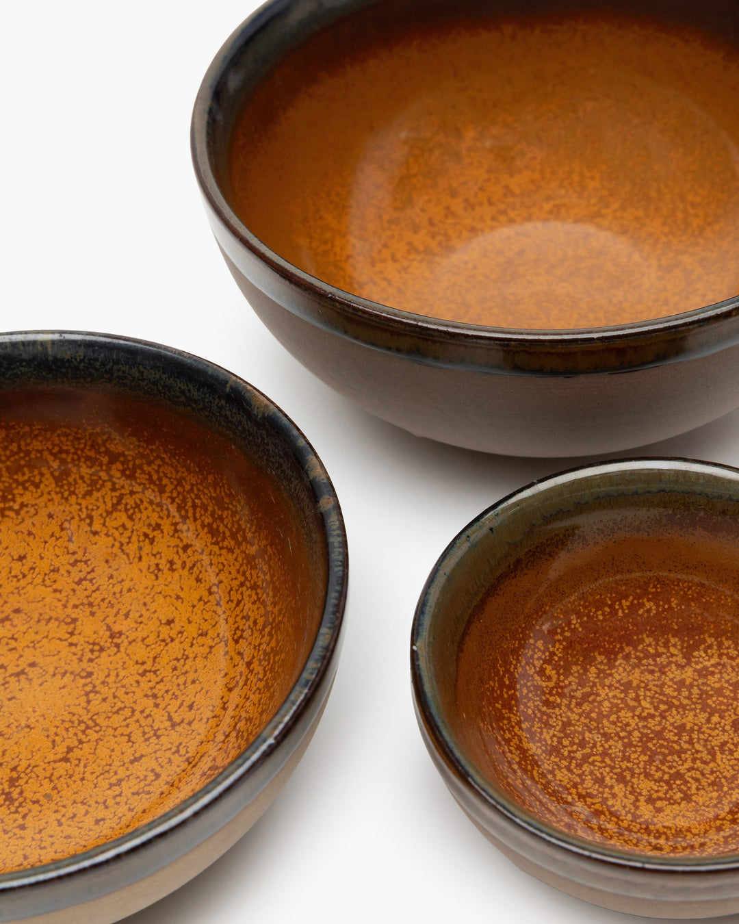 Kom L Rusty Brown Surface - Set van 4