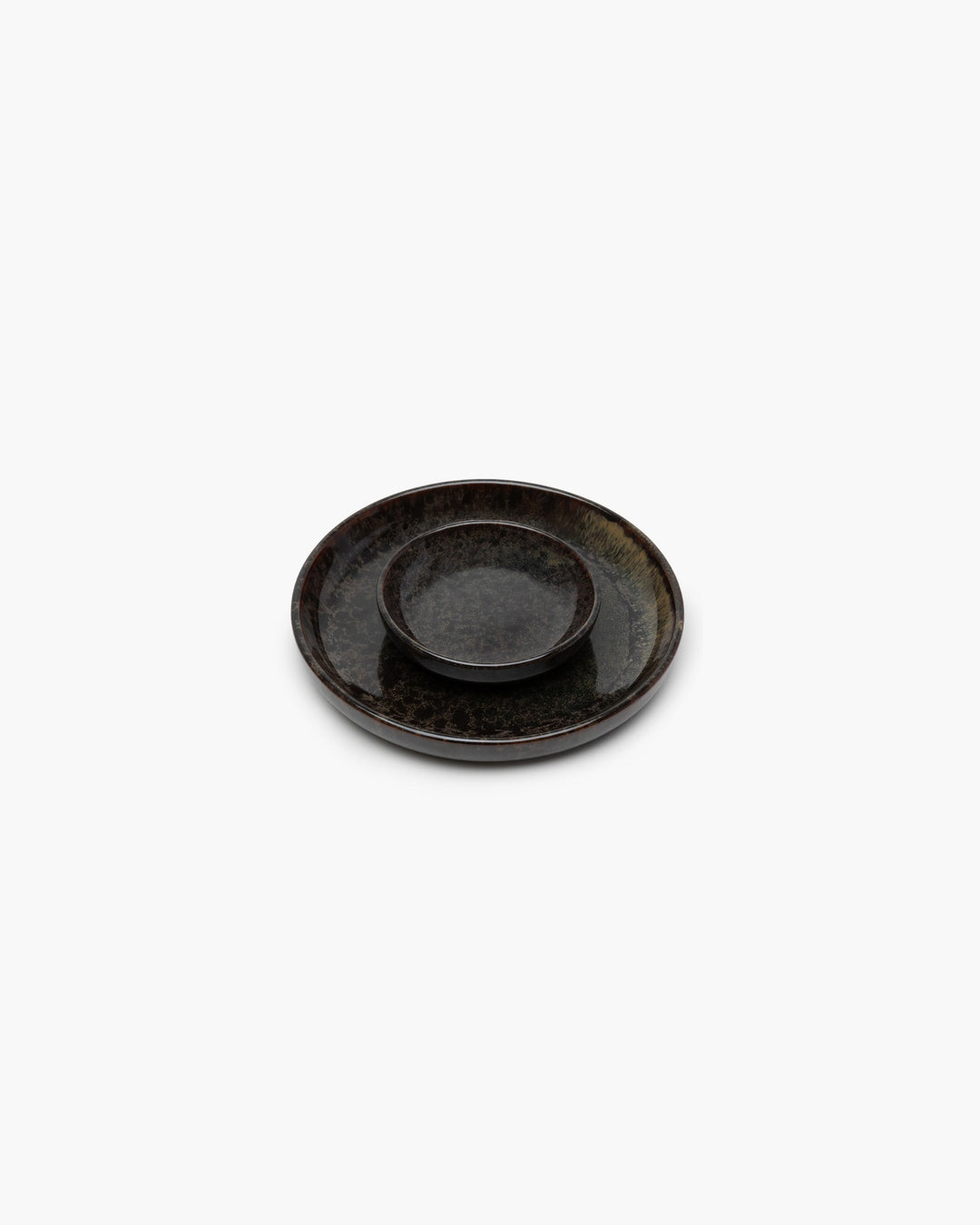 Olijfbordje M Indi Grey Surface - Set van 4