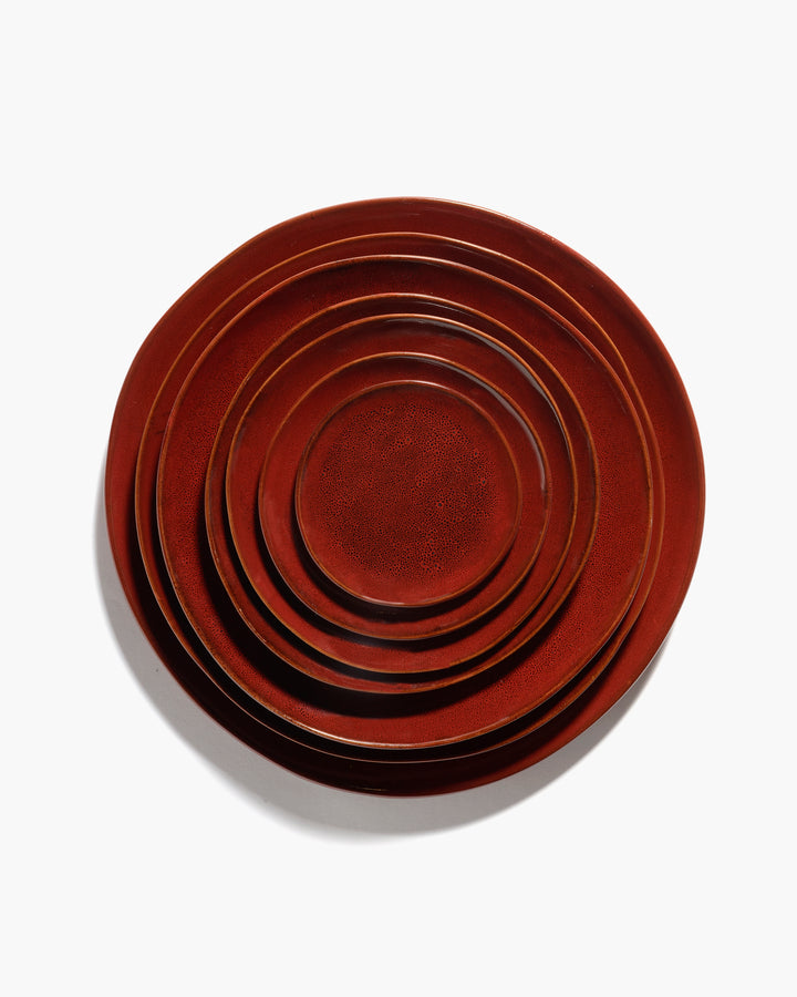 Serax - Marie Michielssen - Broodbord Venetian Red La Mère - Set van 2
