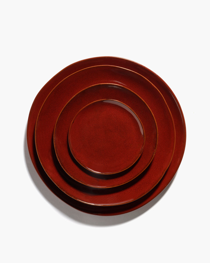 Serax - Marie Michielssen - Bord XS Venetian Red La Mère - Set van 2