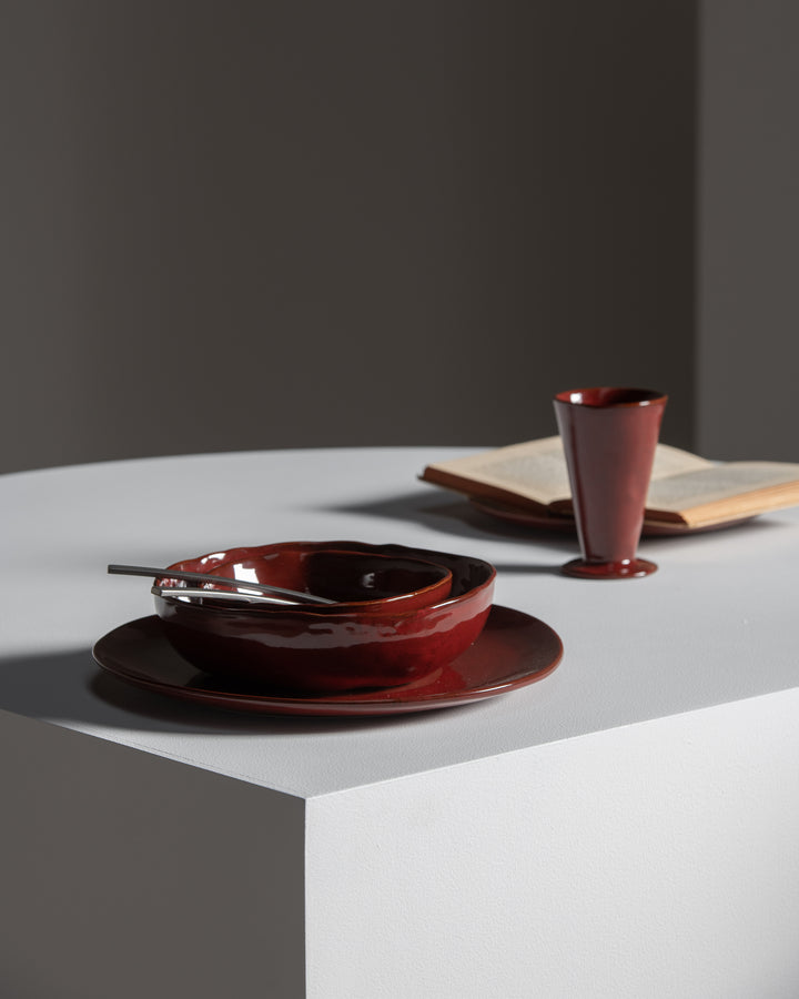 Serax - Marie Michielssen - Bord L Venetian Red La Mère - Set van 2