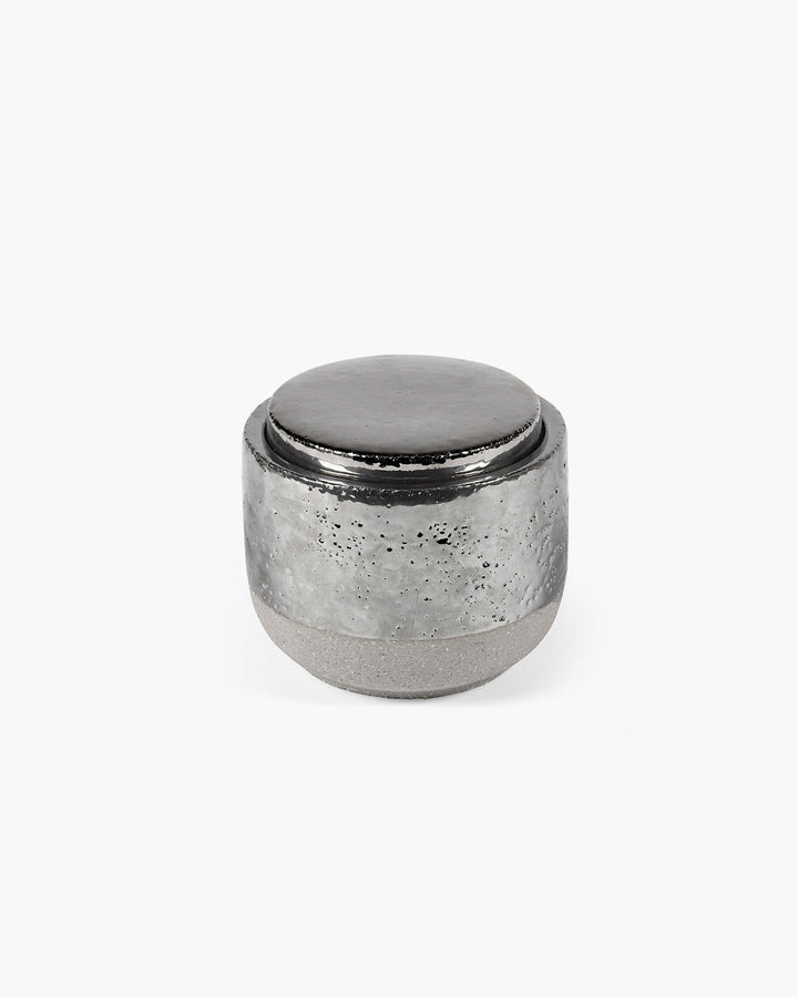 Geurkaars L Zilver Smoked Jasmine