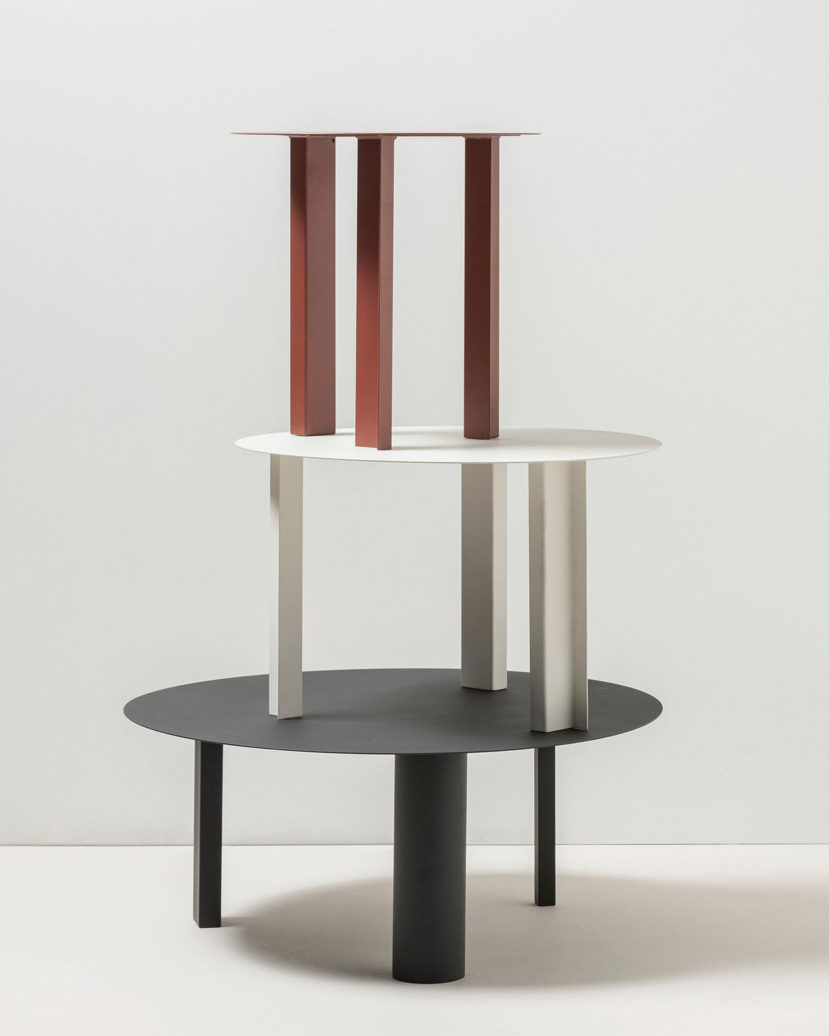 Bijzettafel S Rood Tubes